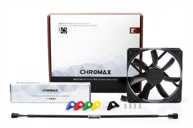 Wentylator Noctua NF-S12A PWM chromax.black.swap