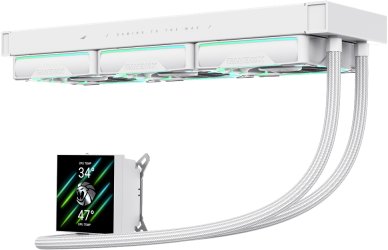 Chłodzenie wodne GameMax HAILSTORM 360 LCD (HAILSTORM 360 LCD WH)