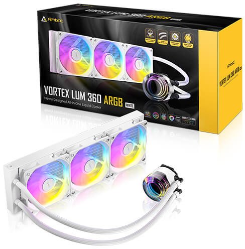 Chłodzenie wodne Antec Vortex Lum 360 White ARGB (0-761345-40056-5)