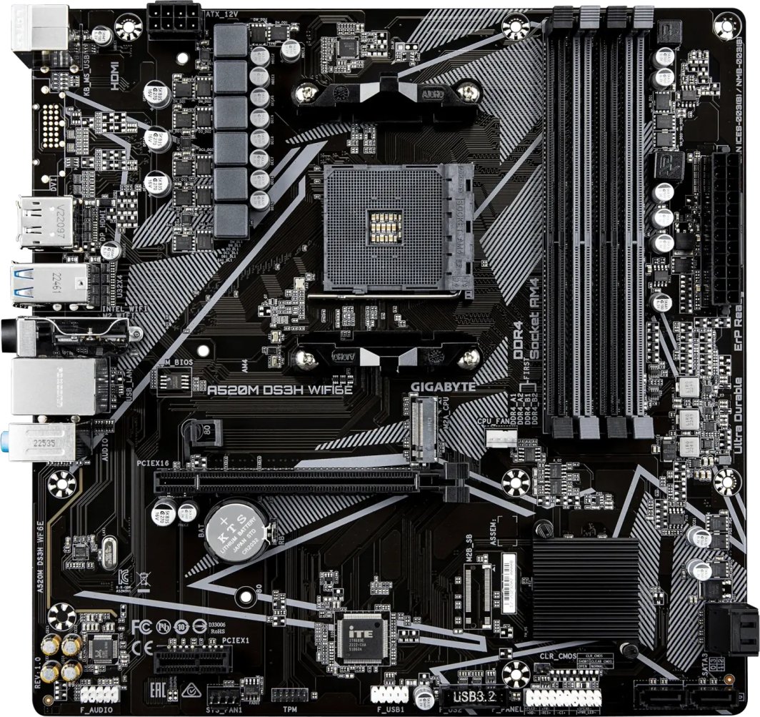 Płyta główna Gigabyte A520M DS3H WIFI6E