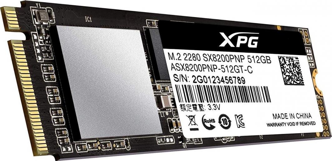 Dysk SSD ADATA XPG SX8200 PRO 512GB M.2 2280 PCI-E x4 Gen3 NVMe (ASX8200PNP-512GT-C)