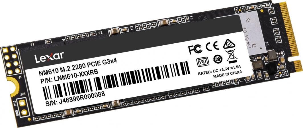 Dysk SSD Lexar NM610 250GB M.2 2280 PCI-E x4 Gen3 NVMe (LNM610-250RB)