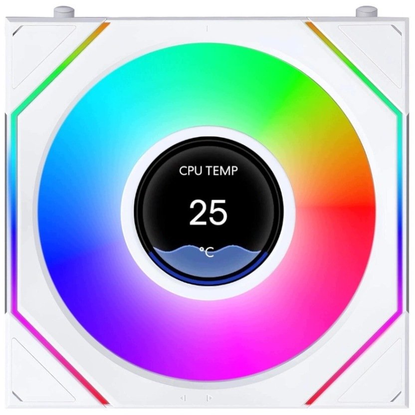 Wentylator Lian Li Uni Fan SL-INF Flex LCD Wireless ARGB PWM 120mm Biały (G9F.12SLIND1F1W.00)