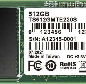 Dysk SSD Transcend 220S 512GB M.2 2280 PCI-E x4 Gen3 NVMe (TS512GMTE220S)