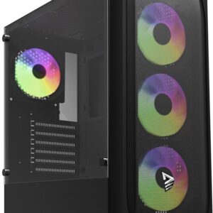 Obudowa Savio Noctis Flow RGB X1 czarna (SAVGC-NOCTISFLOWRGB)