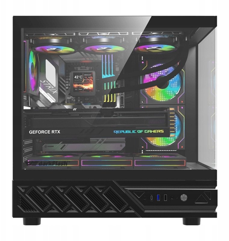 Obudowa Darkflash DS950V Czarny (DS950 SCRN BLK +6F)