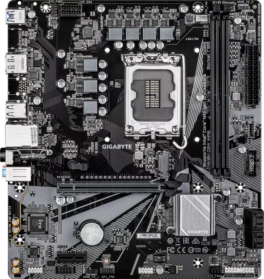 Płyta główna Gigabyte H610M D3W WIFI6