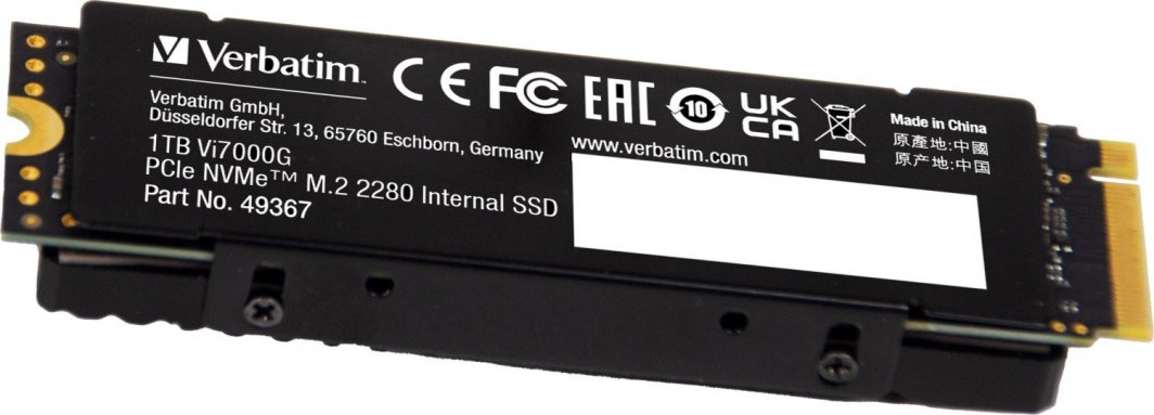 Dysk SSD Verbatim Vi7000G 1TB M.2 2280 PCI-E x4 Gen4 NVMe (49367)