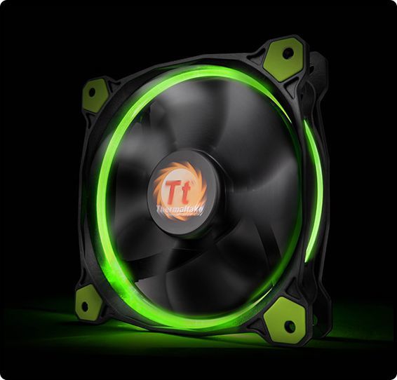 Wentylator Thermaltake Riing 14 LED Zielony (CL-F039-PL14GR-A)