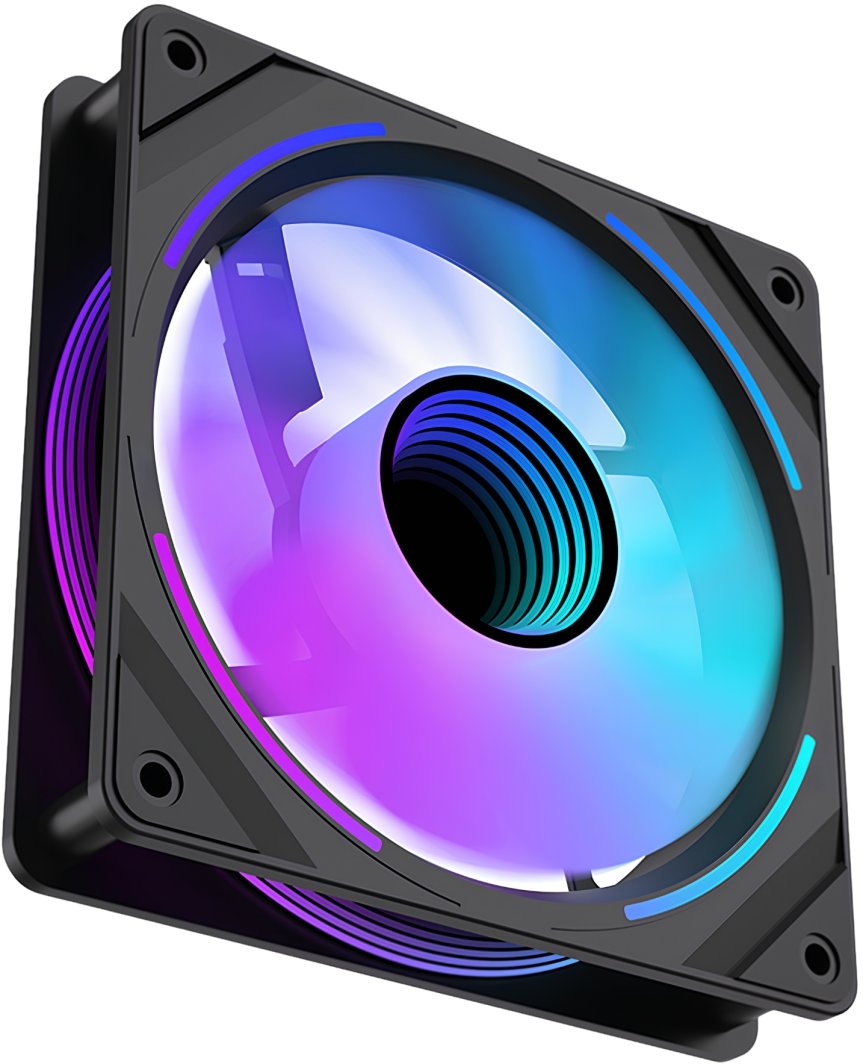 Wentylator Lovingcool 1600&nbsp;RPM ARGB (S-1200-MIRROR-BLACK)
