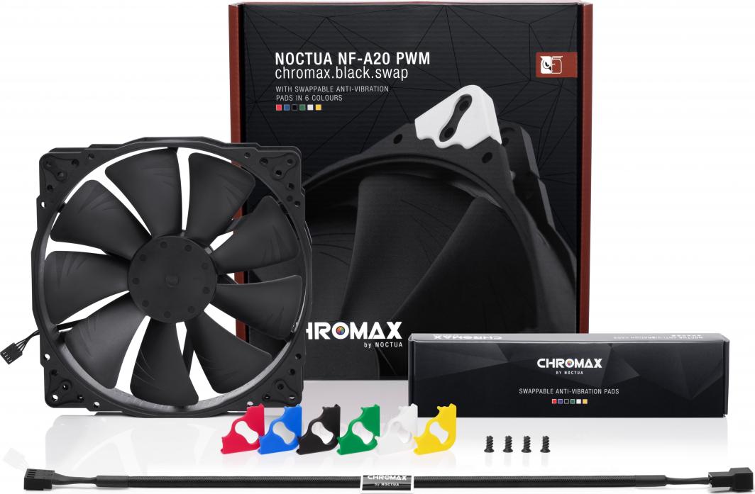 Wentylator Noctua NF-A20 PWM chromax.black.swap