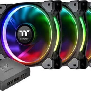 Wentylator Thermaltake Riing Plus 12 RGB 3-pack + Hub + 3 paski LED (CL-F076-PL12SW-A)