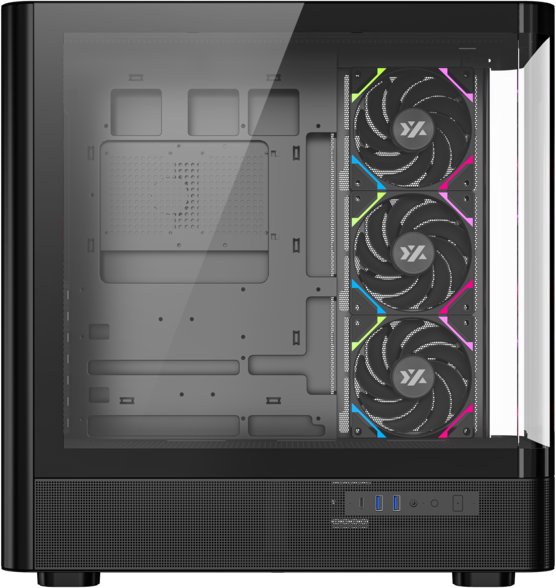 Obudowa XYZ PC GEAR Quantum ARGB czarna (X-CS-QUANTUM-B)