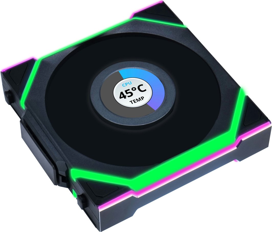 Wentylator Lian Li UNI FAN SL Wireless LCD 120 czarny (12SLLCD1W1B)