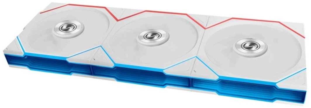Wentylator Lian Li Wentylatory Uni Fan TL Flex Wireless ARGB PWM Reverse Blade (zestaw 3 szt. 120mm White (G9F.12RTL1F3W.00)