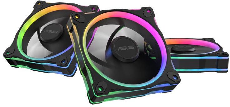Wentylator Asus Prime MR120 ARGB 3-pack czarny (90DA00I0-B09020)