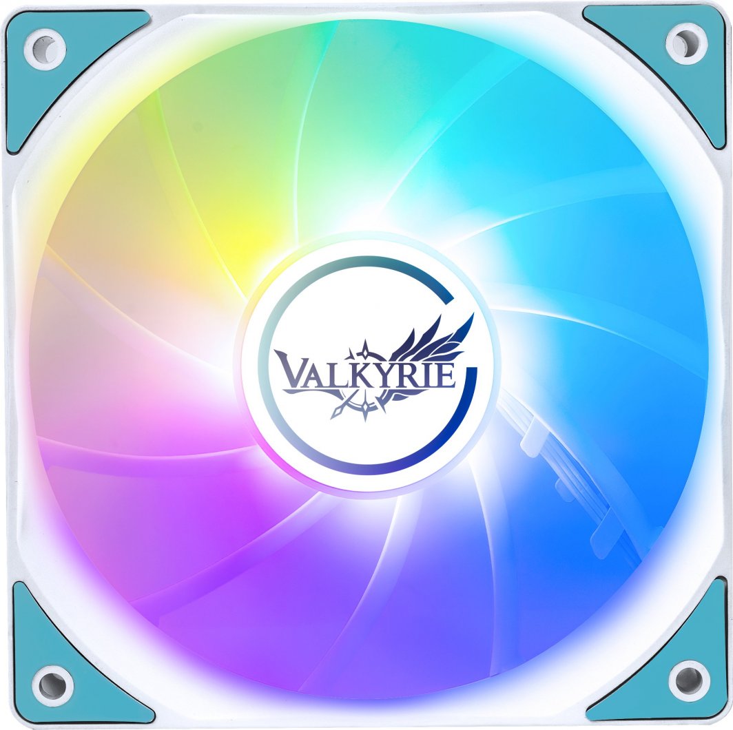 Wentylator Valkyrie V12F ARGB Biały