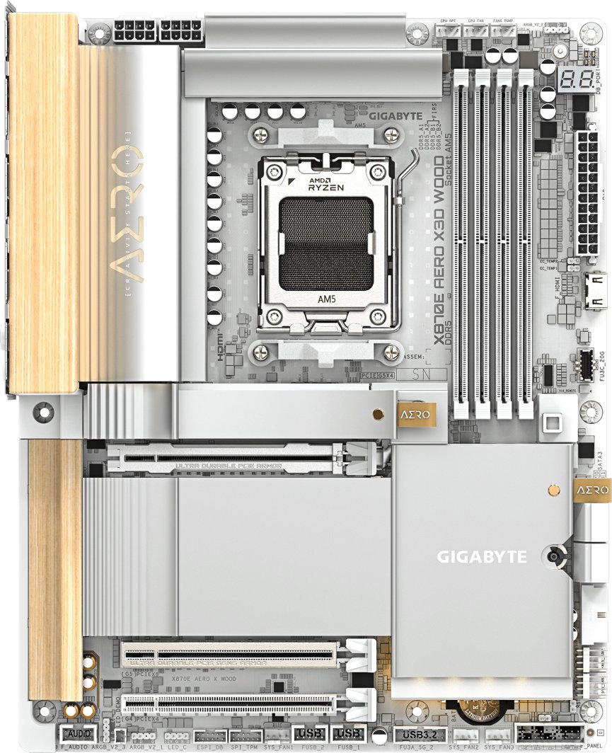 Płyta główna Gigabyte X870E AERO X3D WOOD