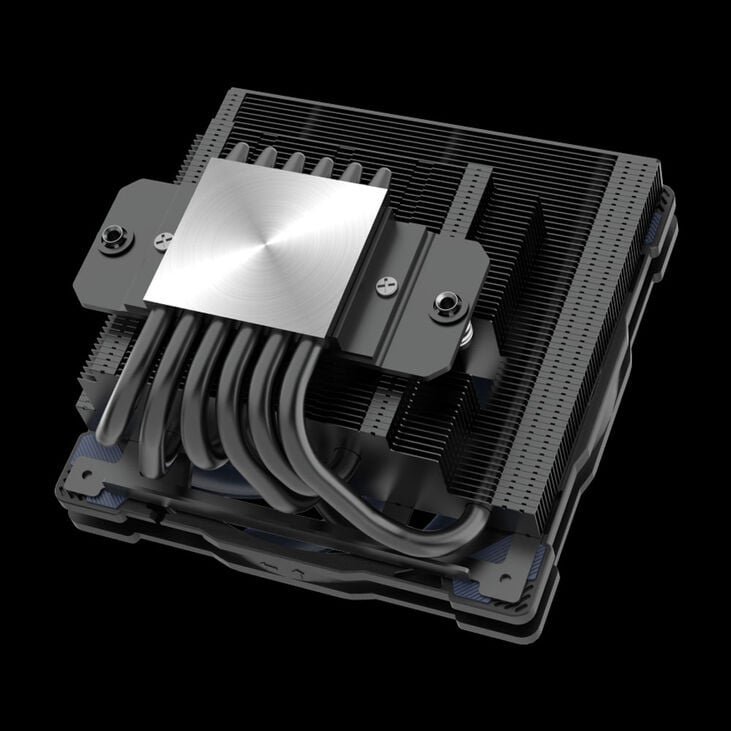 Chłodzenie CPU Akasa ALUCIA H6LS M2 CPU-Kühler - 120 mm, schwarz / blau