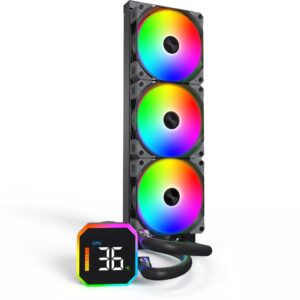 Chłodzenie wodne Montech HyperFlow Digital 360 Czarne