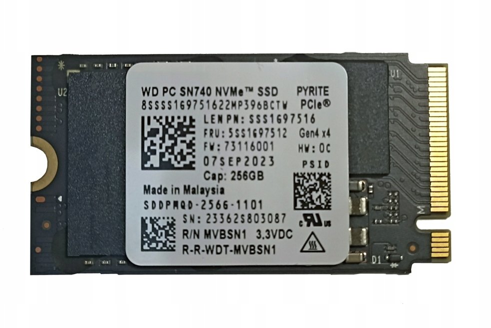 Dysk SSD Lenovo 256GB M.2 NVMe PCIe Gen4