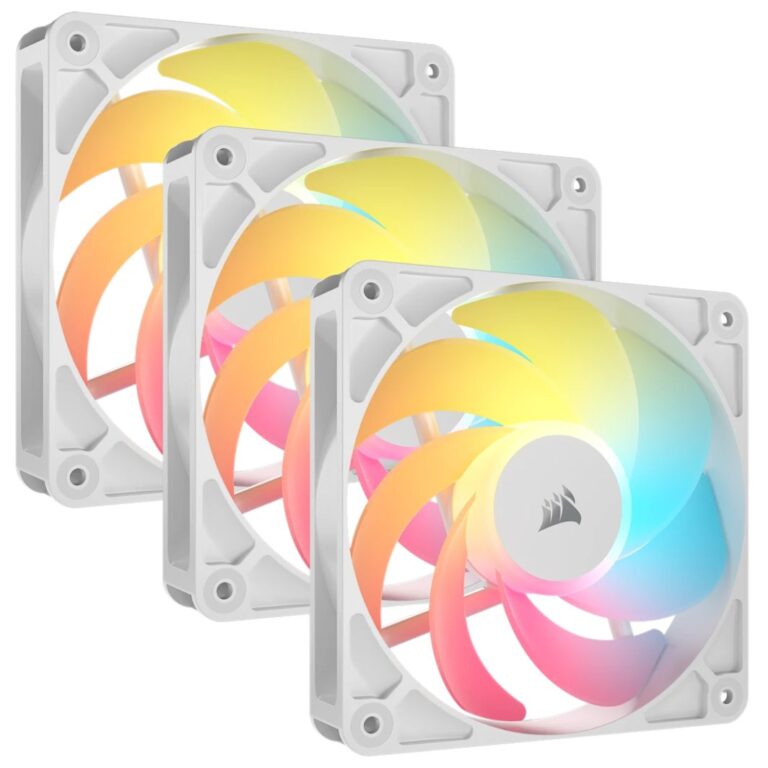 Wentylator Corsair RS120-R ARGB PWM 3-pack biały (CO-9050197-WW)
