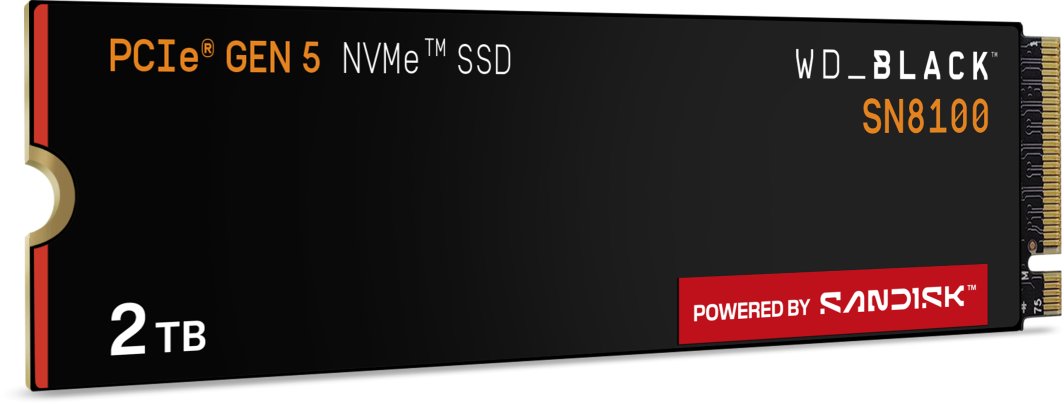 Dysk SSD SanDisk SN8100 2TB M.2 2280 PCI-E x4 Gen5 NVMe (WDS200T1X0M)