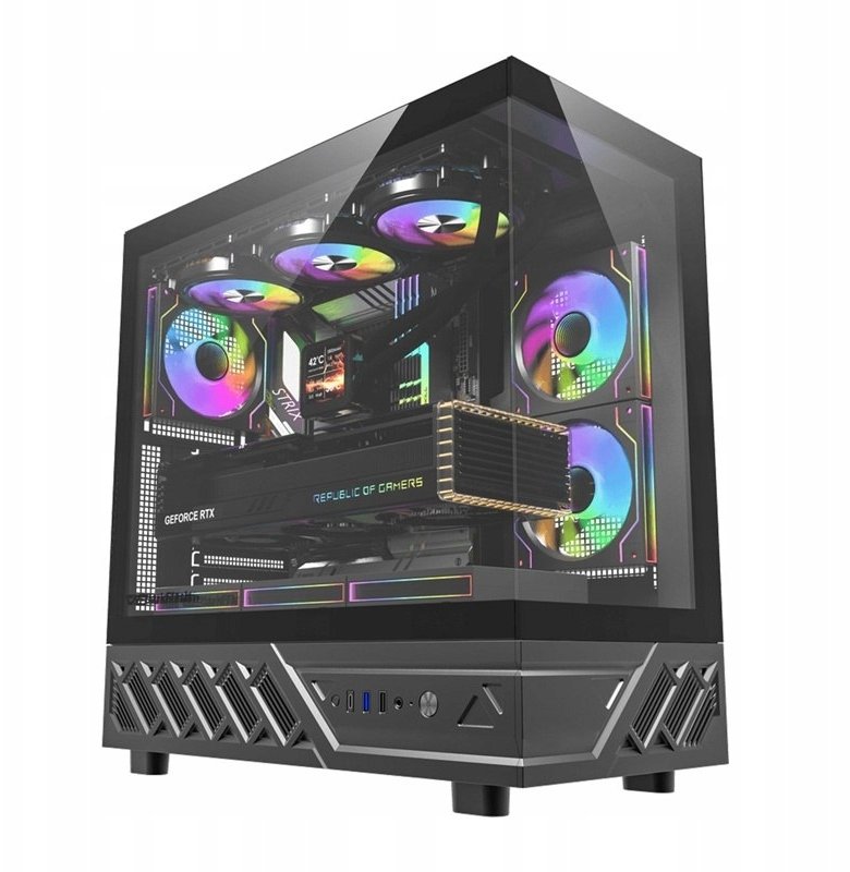 Obudowa Darkflash DS950 Czarny (DS950 BLK +6F)