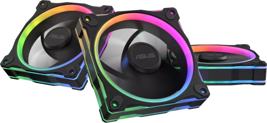 Wentylator Asus Prime MR120 ARGB Reverse 3-pack czarny (90DA00L0-B09020)