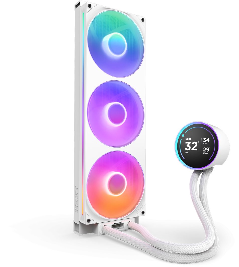 Chłodzenie wodne Nzxt Kraken Elite 420 RGB White (RL-KR42E-W2)