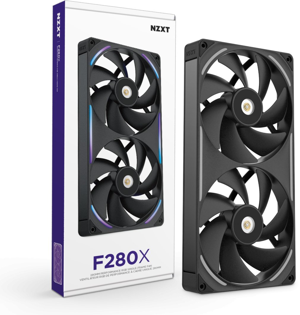 Wentylator Nzxt F280X czarny (RF-U28PN-B1)