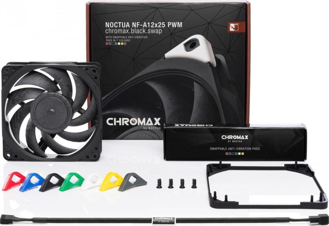 Wentylator Noctua NF-A12X25 PWM chromax.black.swap