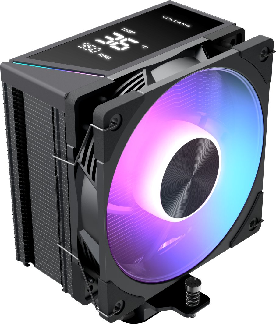 Chłodzenie CPU Modecom Volcano 0C T102 LCD ARGB 120 czarne (MC-C-T102-AFL-B)