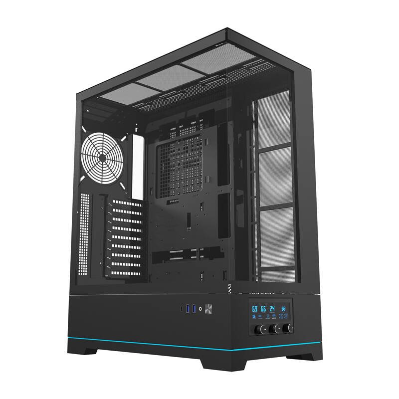 Obudowa Darkflash DY451 czarna bez wentylatorów