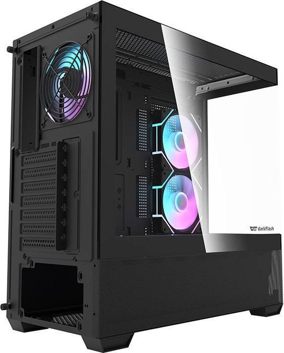 Obudowa Darkflash DS900 Air czarna + 7 wentylatorów ARGB