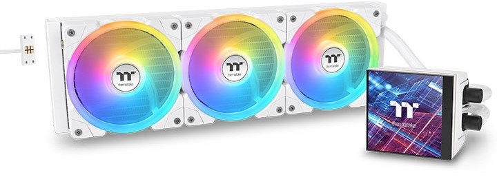 Chłodzenie wodne Thermaltake MAGFloe 420 Ultra ARGB Sync Snow Edition Biały (CL-W452-PL14SW-A)