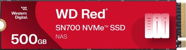 Dysk SSD SanDisk Red SN700 500GB M.2 2280 PCI-E x4 Gen3 NVMe (WDS500G1R0C)