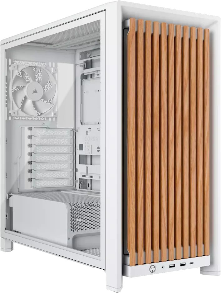 Obudowa Corsair Frame 4000D RS Wood ARGB biała (CC-9011341-WW)