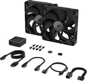 Wentylator Corsair iCUE LINK RX140 Czarny 2-pack (CO-9051012-WW)