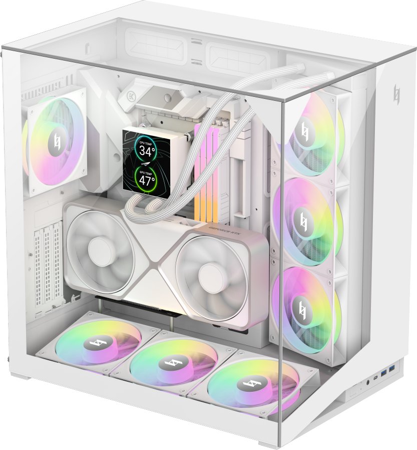Obudowa GameMax NEX C56 VC WH Biały