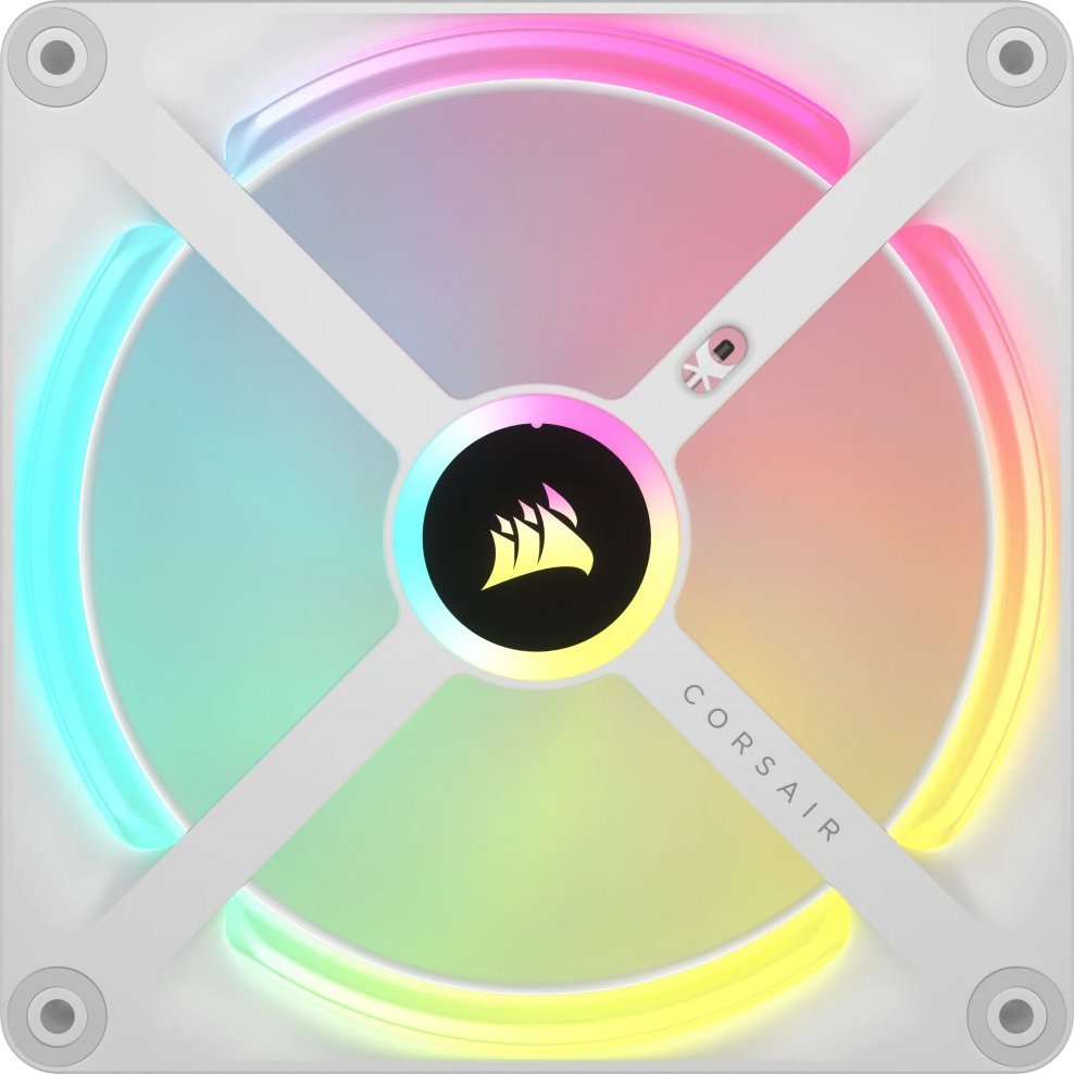 Wentylator Corsair iCUE LINK QX140 RGB Biały (CO-9051007-WW)