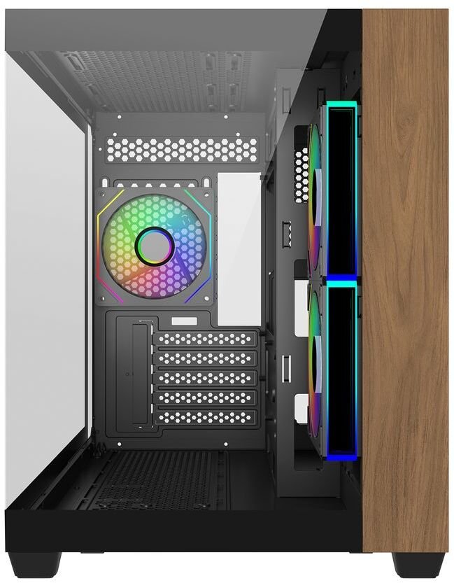 Obudowa Cooler Master Elite 481 Wood ARGB czarna (E481-KHNN-S00)