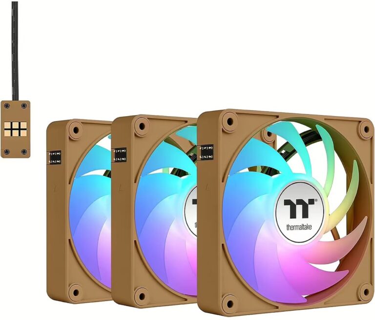 Wentylator Thermaltake CT120 EX Reverse ARGB Sync 3-pack brązowy (CL-F224-PL12GS-A)