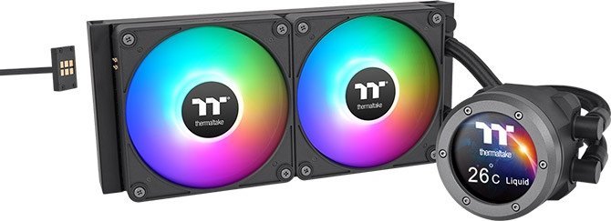Chłodzenie wodne Thermaltake TH240 V2 Ultra EX ARGB LCD (CL-W414-PL12SW-A)