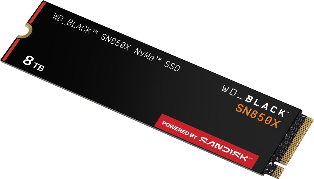 Dysk SSD SanDisk WD_BLACK SN850X GAMING 8TB M.2 2280 PCIe 4.0 NVMe (WDBB9H0080BNC-WRSN)