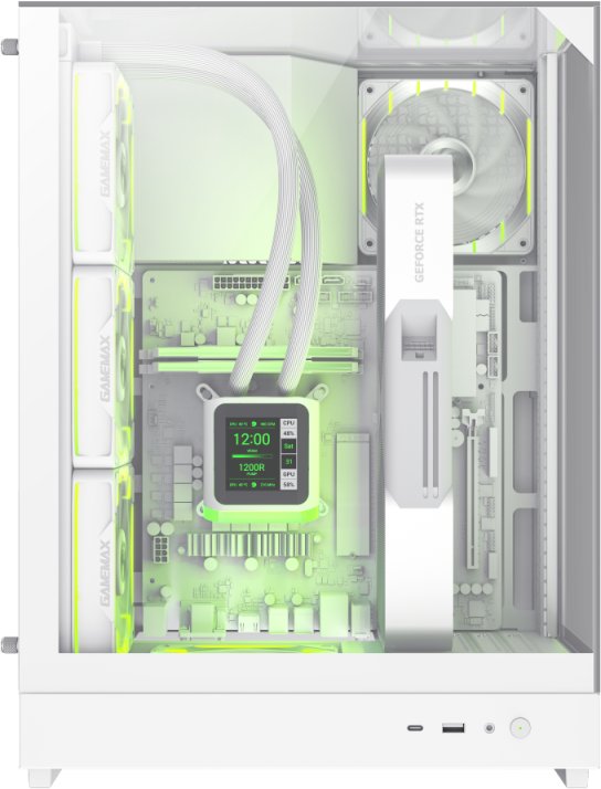 Obudowa GameMax T20 WH Biały