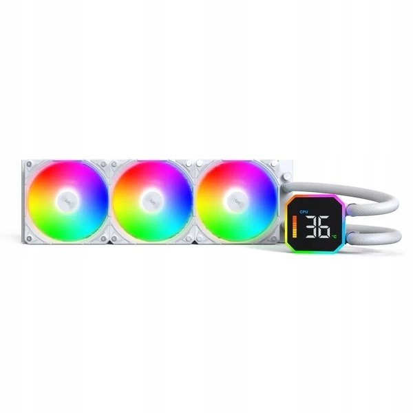 Chłodzenie wodne Montech HyperFlow Digital 360 biały