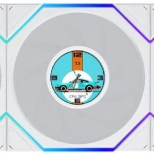 Wentylator Lian Li Wentylatory Uni Fan TL LCD Flex Wireless ARGB PWM Reverse Blade (zestaw 3 szt. 120mm White (G9F.12RTLLCD1F3W.00)