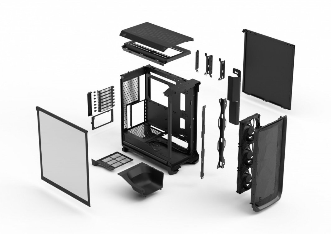 Obudowa Fractal Design Meshify 3 Clear Tint czarna (FD-C-MES3A-02)