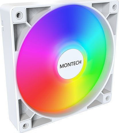 Wentylator Montech GF120 ARGB PWM 120 mm Biały (GF120 ARGB PWM (W))